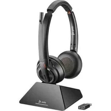 Plantronics Savi 8220 UC Stereo Standard Wireless Headset System - Black