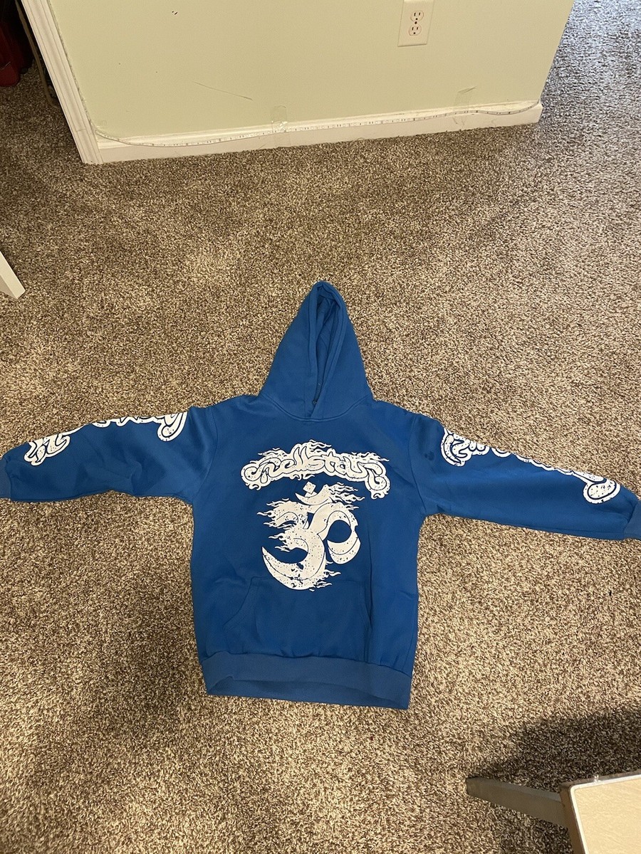 Hellstar Studios Blue Hooded Sweatshirt Blue - Brand New w/Tags