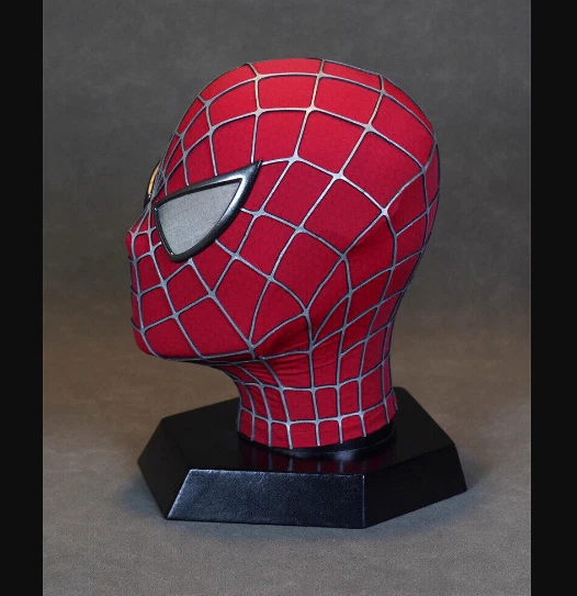 Movie Spider-Man Tobey Maguire Cosplay Mask Full Face Halloween Customized Props - Image 3 of 4