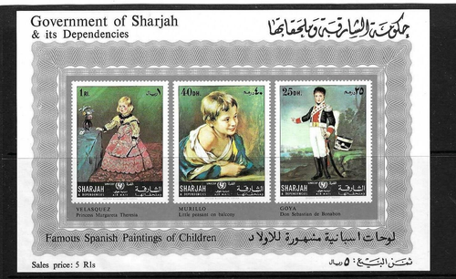 Sharjah / Famous Spanish Paintings Of Children . MNH