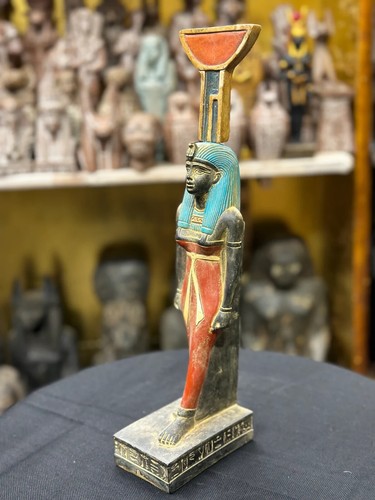 Auténticas Antigüedades Egipcias Antiguas Neftis estatua diosa del parto a.C. - Imagen 2 de 6