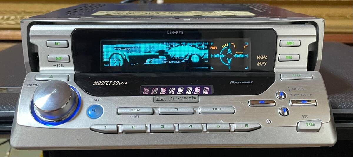 難あり　カロッツェリア　DEH-P717　CDデッキ Pioneer CARROZZERIA Deh-p717 Dual Face CD Main Unit Car