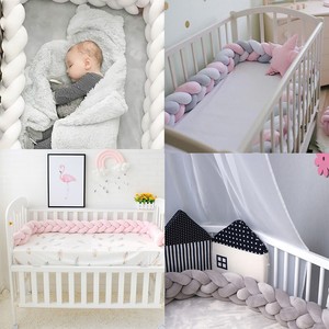 knitted cot bumper