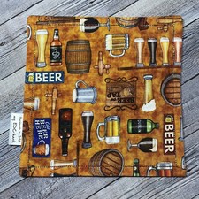 EDC HANK W/MICROFIBER BACK 8 - BEER BOTTLE TAP SIGN KEG MUG HANDKERCHIEF