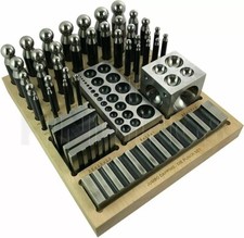 40 PCs JUMBO DOMING BLOCK  PUNCH SET MADE OF STEEL DAPPING DIE JEWELLERS TOOL