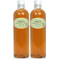 Pure Unrefined Sesame Seed Oil 2 oz 4 oz 8 oz12oz up to gallon Free shipping