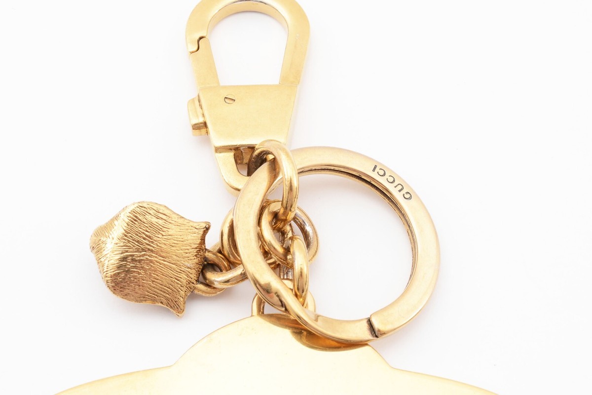 GUCCI Saturn Tiger Keychain Key ring holder Bag Charm GG GUCCI Saturn Tiger Keychain Key ring holder Bag Charm GG