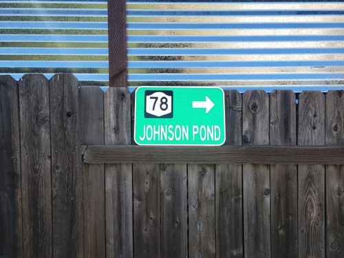 Johnson Pond Highway 78 Route Straßenschild 18"x12", New York, NY, North Hudson - Bild 8 von 14