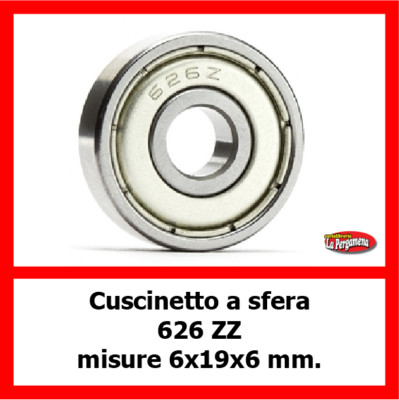 20 Cuscinetti 626ZZ 6x19x6mm - In Acciaio GCr15 Per Applicazioni Industriali - Foto 3