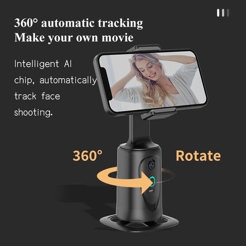 Smart Face Auto Tracking 360° Selfie Cardan Téléphone sans App Nécessaire IOS Android - Photo 5 sur 9