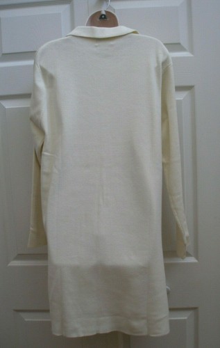 Tribeca Women’s Large Sweater Dress Jacket White Business Apparel NWT - Picture 3 of 8