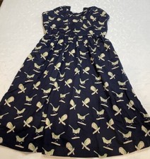 Anthropologie Porridge Birds Fit & Flare Dress Size 0
