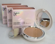 IT COSMETICS CELEBRATION FOUNDATION ILLUMINATION DEEP 0.30 OZ LOT OF 3