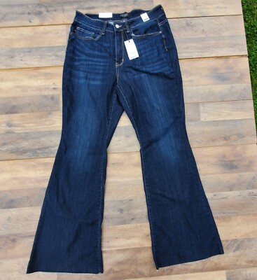 Judy Blue Flare Jeans Wom 16W High Waist Boho Wide Leg New W