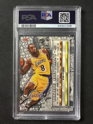 1996 Fleer Metal Kobe Bryant #181 RC PSA10 GOAT ROOKIE YS255K 