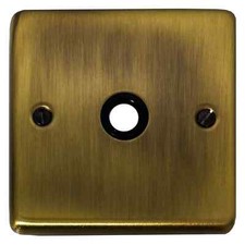 G&H CLAB79B Contour Light Antique Brass 1 Gang Flex Outlet Plate