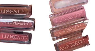 New Huda Beauty Faux Filler Shiny Non-Sticky Lip Gloss Pick 1 Shade In Box