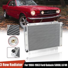 3 Row Aluminum Radiator For 1960-1963 Ford Galaxie 500 500xl L6 V8 1961 1962 At