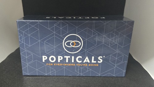 Popticals Popgun Polarized Sunglasses Mens Womens Folding Black Frame Brown Lens - Picture 12 of 12