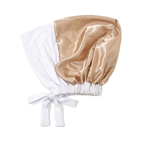 1pc / 2pcs Solid Color Double Layer Satin Jersey Hijab Inner Cap Women's Hat Cap - 第 29/38 張圖片