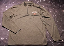 Unk NBA New Orleans Pelicans Gray Long Sleeve 1/4 Zip Shirt - Mens Large