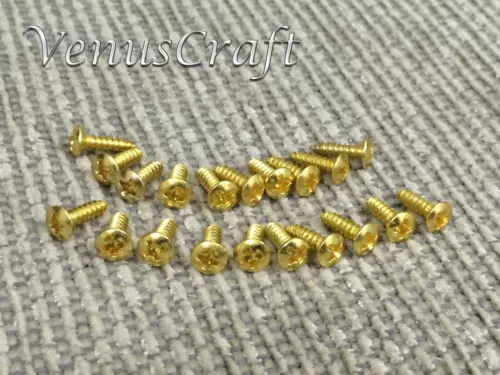 20pc high quality Guitar Pickguard Screws - Gold - 20pc for Fender Ibanez Gibson