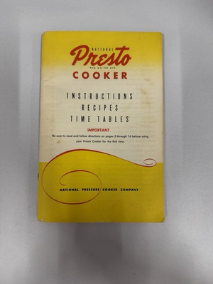 #ad #ad Vintage Presto Pressure Cooker Instructions amp; Recipes Booklet $15.00