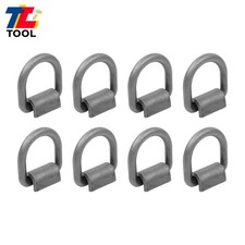 8Pcs 18000lbs Weld On Forged 5/8" D Ring w/ Welding Clip for Trailers and Trucks