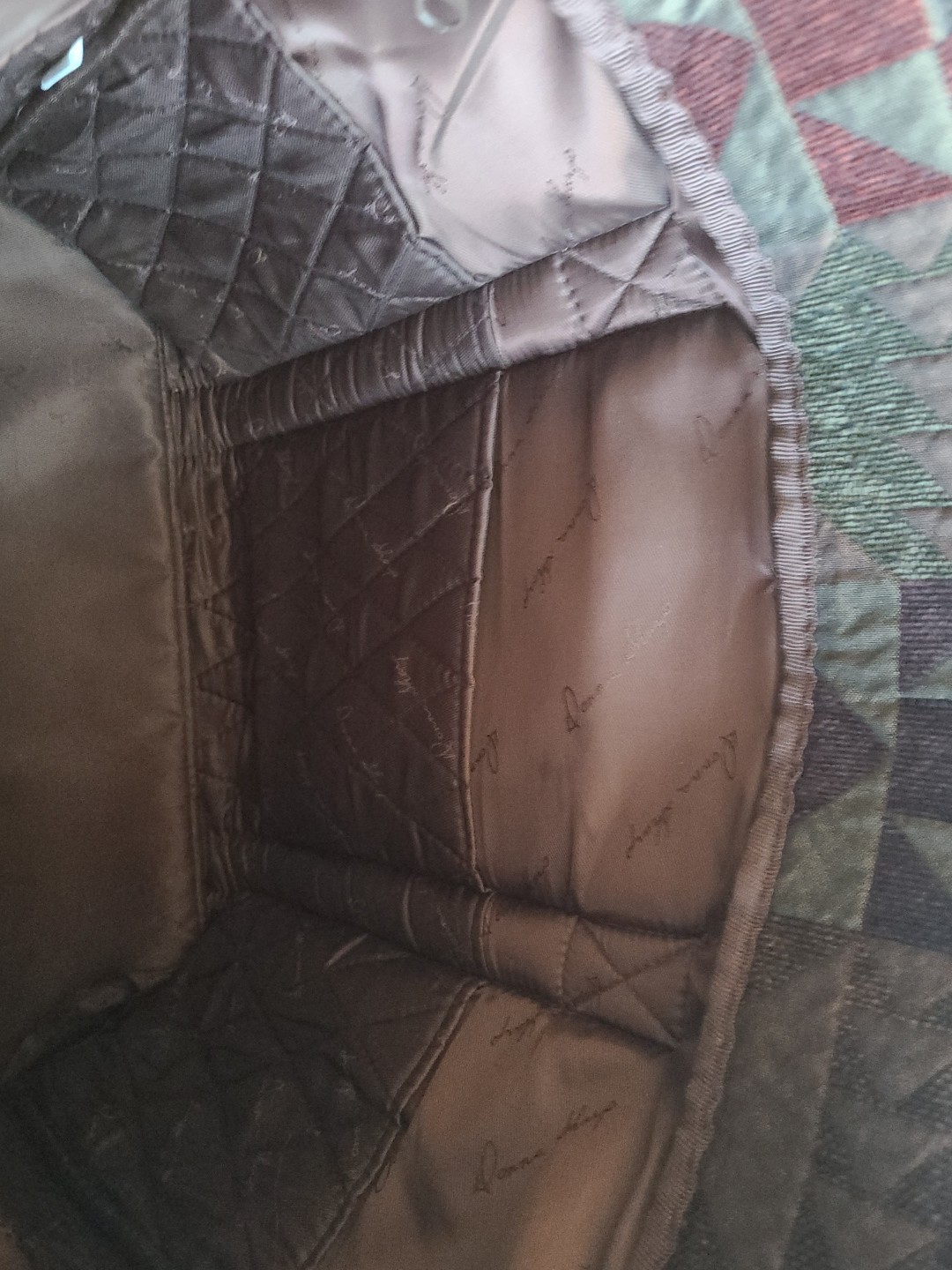 Donna Sharp Quilted Patchwork Brown Earth Tote La… - image 15