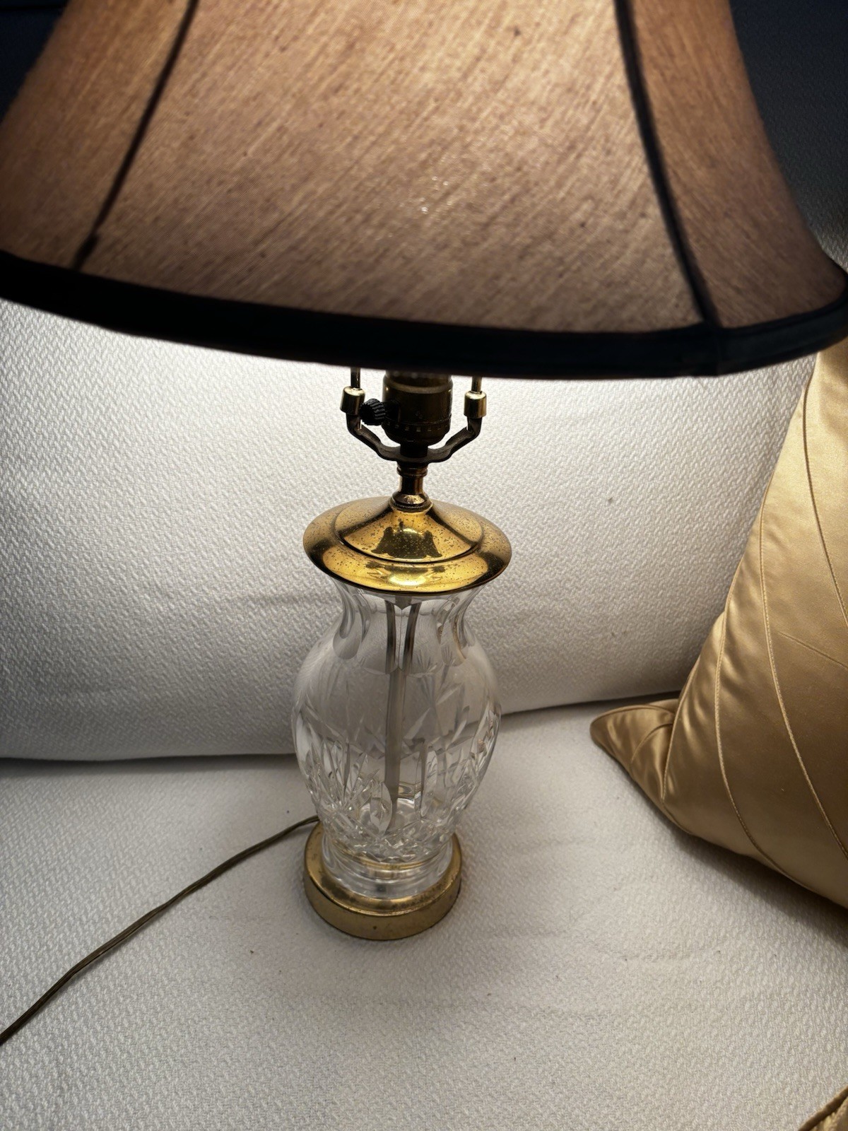 Vintage Waterford Crystal Lamp, 24”Tall,Beautiful SIGNED