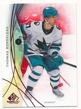 THOMAS BORDELEAU 2024-25 SP GAME USED EDITION RED #25 SHARKS MINT