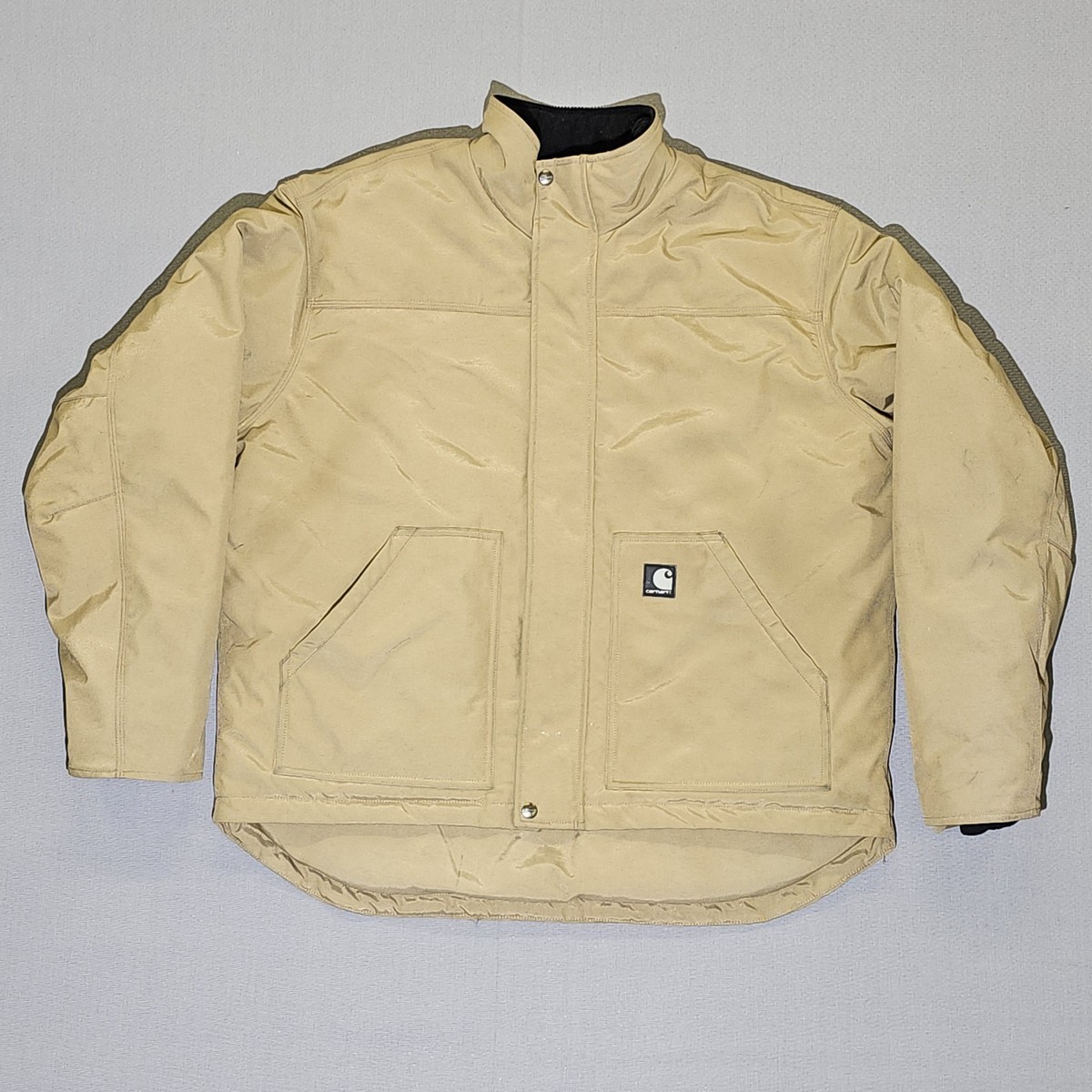 Carhartt J174 Nylon Insulated Jacket Men's Large Reg Tan Khaki