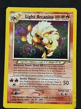 Light Arcanine 12/105 Neo Destiny Holo SWIRL! LP-MP