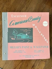 RARE VINTAGE  1960 Wallpaper Book MCM Salesman Sample MINT OVER 150 SAMPLES