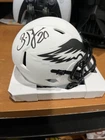 Brian Dawkins Signed Philadelphia Eagles Lunar Eclipse Mini Helmet Beckett coa