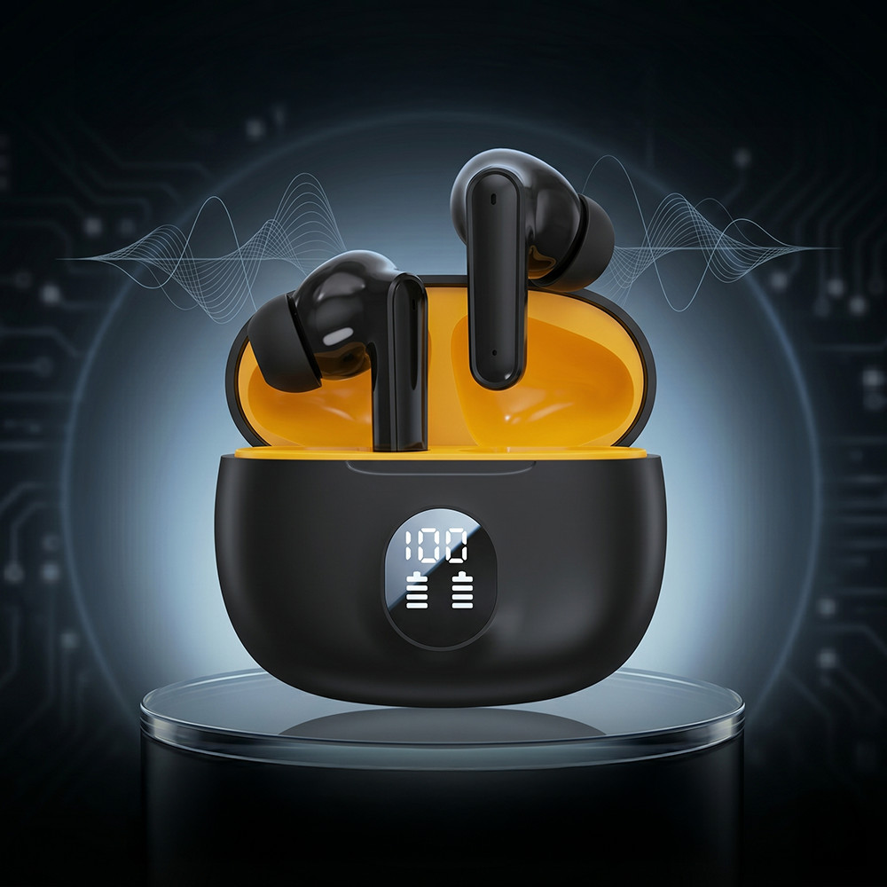 Wireless Earphones Headphones Earbuds Bluetooth in Ear Earphone With LED display