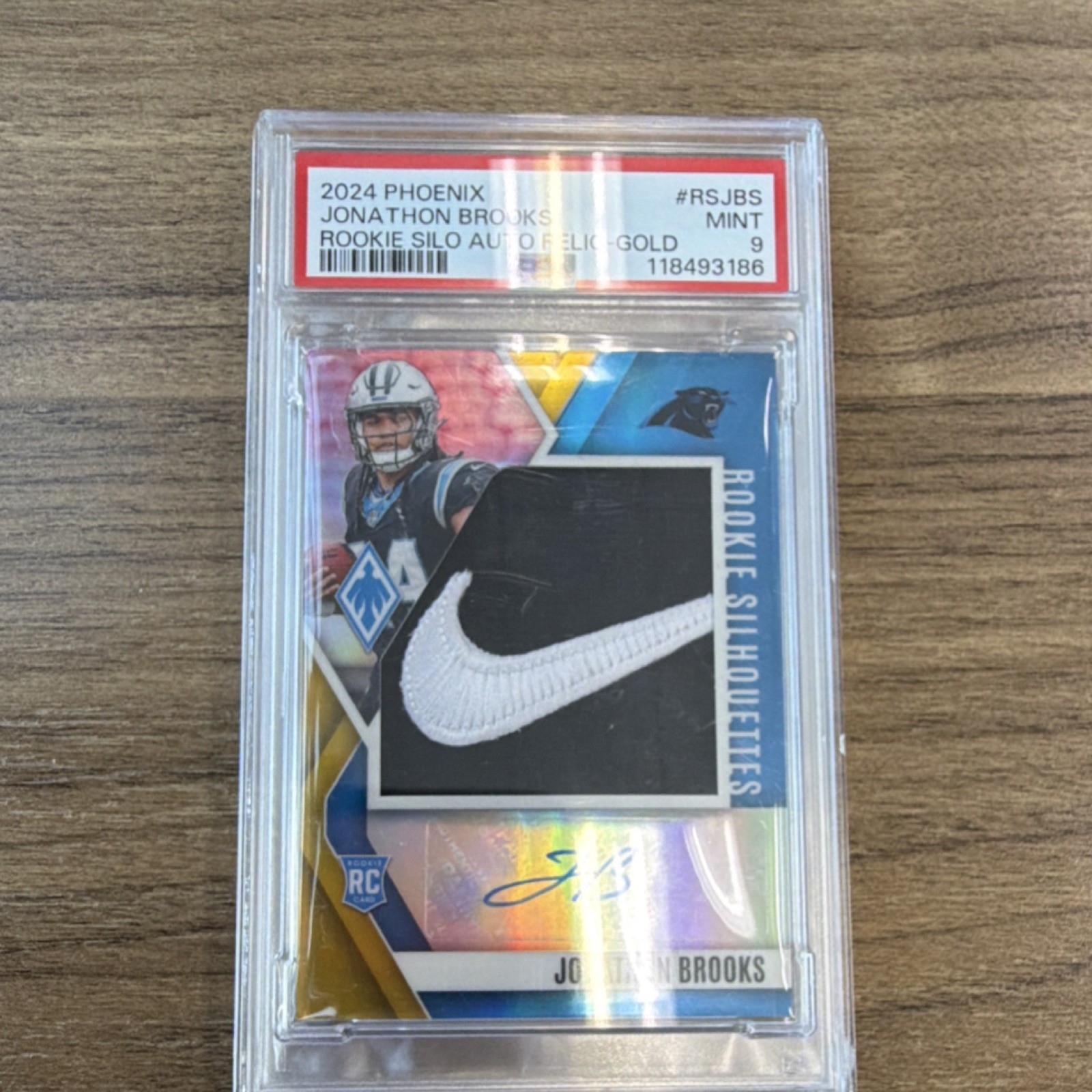 Jonathon Brooks Panini Phoenix Rookie Silhouettes Autographs Relic #RSJBS Gold