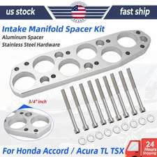 Billet J Series V6 Intake Manifold Spacer For Acura TL TSX Accord 3.0L 3/4" Inch