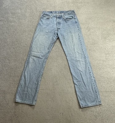 LEVIS 501 Herren Jeans Vintage Hose W33 L34 Made in Columbia 24118 Blau Denim