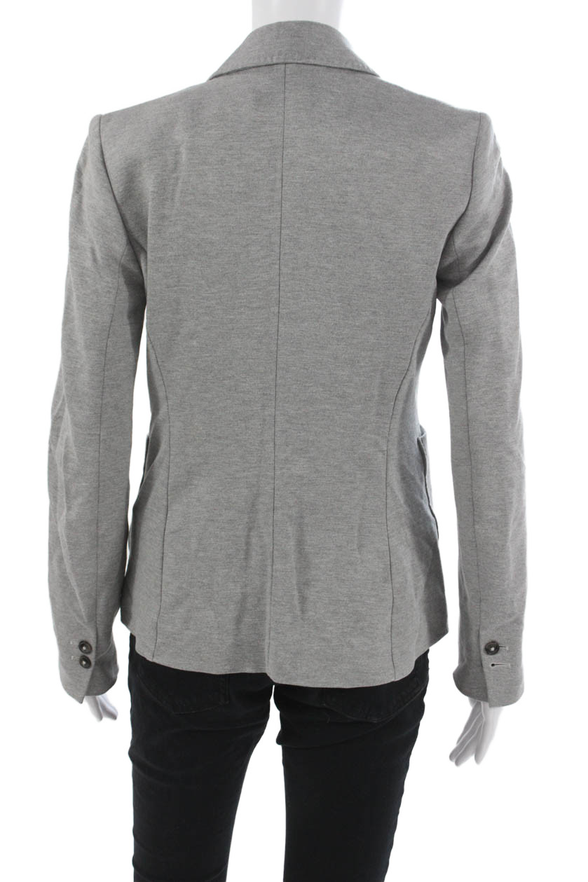 Closed Womens Basic Knit Button Jacket Gray Long … - image 4