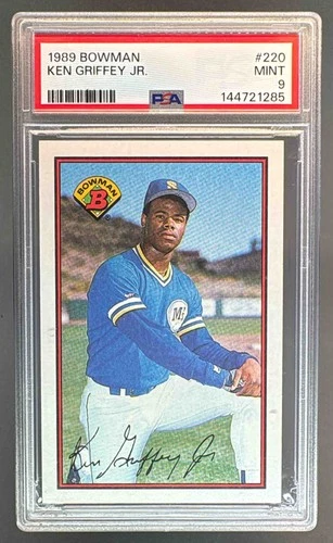 144721285 Ken Griffey Jr 1989 Bowman #220 Rookie RC PSA 9