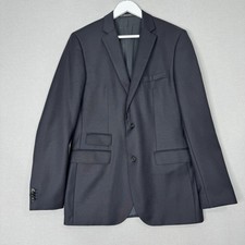 Hugo Boss Mens Blazer 40L Wool Navy Blue Sweet2 Suit Sport Coat Jacket Career