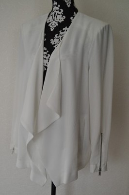 Edel YESSICA Blazer Jackchen Cardigan langarm  Weiß Offen XL