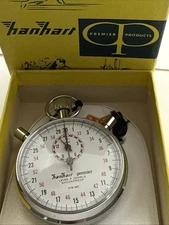 Vintage Hanhart Premier Jewel Lever 7 Jewels Shock Proof Stop Watch READ