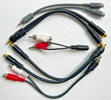 RCA Y-Splitter Cables - Four 4 1 Male to 2 Female One 1 2 Male to 1 Female