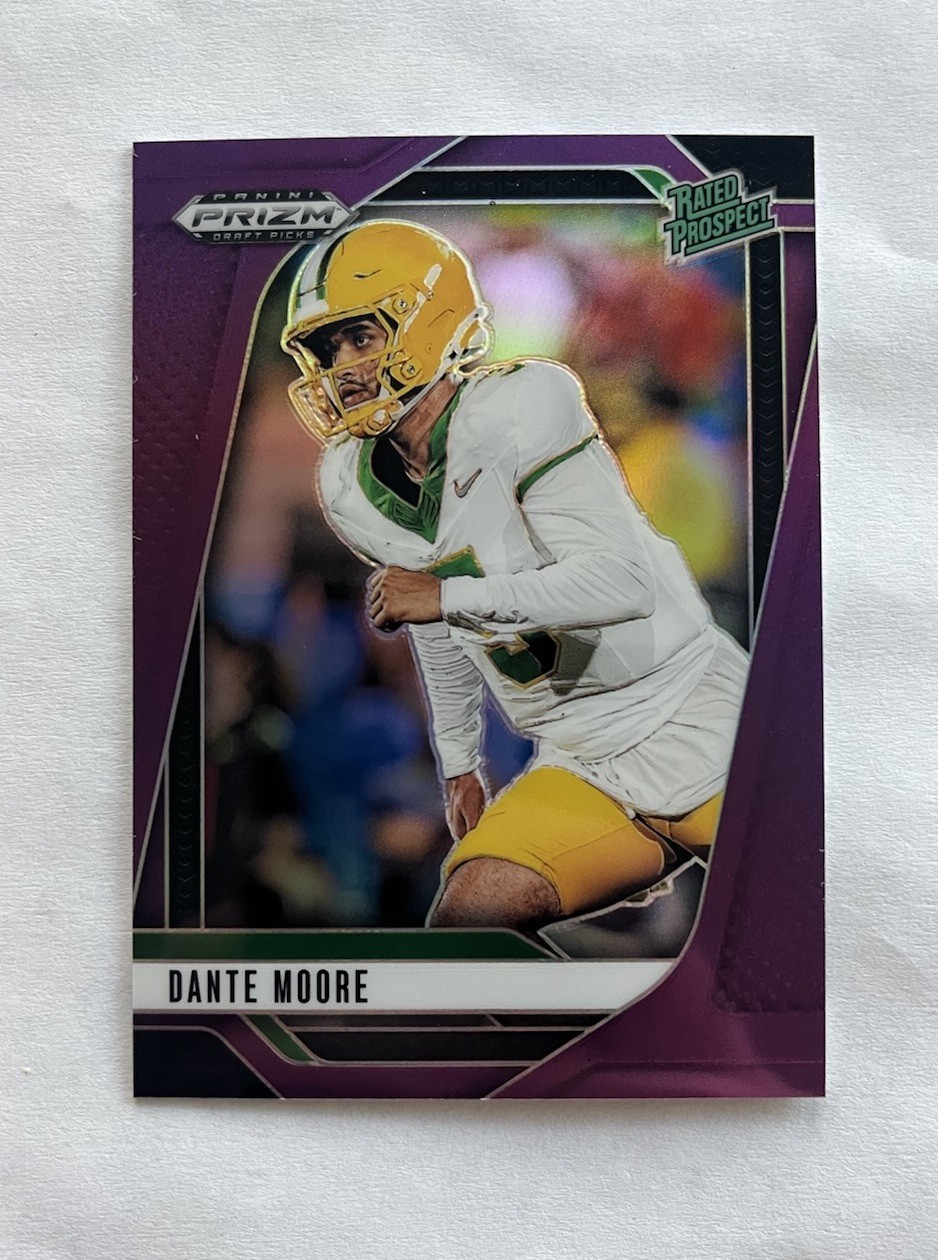 2025 Panini Prizm Draft Picks Dante Moore Purple Rated Prospect #24/99 #164