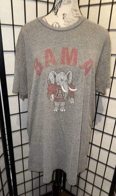 Alabama Crimson Tide Big Al  BAMA Graphic T-Shirt Gray Size X-Large Large