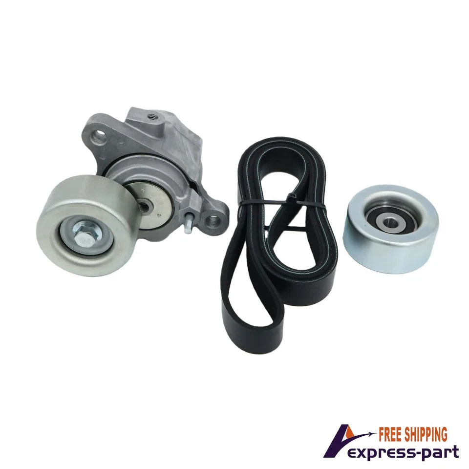 Drive Belt Tensioner &Pulley Kit For 16-2024 Toyota Camry Highlander Lexus 3.5L - Image 4 of 4