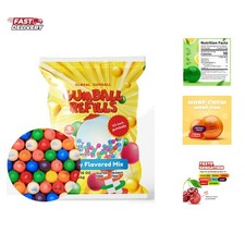 Gumballs for Gumball Machine Refill Bubble Gum 1lb