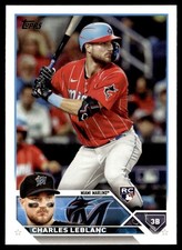 2023 Topps Charles Leblanc Rookie Miami Marlins #446